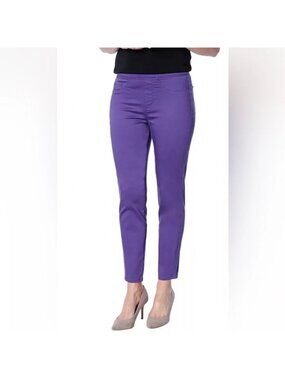 NEW Bellina Purple Pull-On Stretch Jeggings Skinny Jeans - Size 8